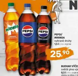 Terno Pepsi, Mirinda nabídka