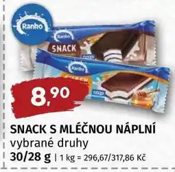 Terno SNACK S MLÉČNOU NÁPLNÍ nabídka