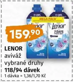 Terno LENOR aviváž vybrané druhy nabídka
