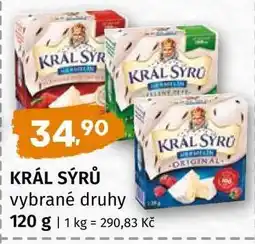 Terno KRÁL SÝRŮ vybrané druhy nabídka