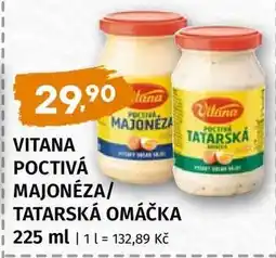 Terno Vitana Poctivá Majonéza, Tatarská omáčka nabídka