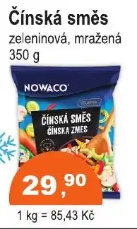 COOP DISKONT Nowaco Čínská směs zeleninová, mražená nabídka