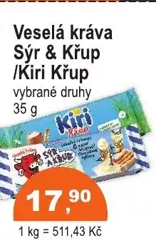 COOP DISKONT Veselá kráva Sýr & Křup /Kiri Křup nabídka
