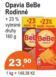 COOP DISKONT Opavia BeBe Rodinné nabídka