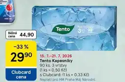 Tesco Tento Kapesníky, 90 ks, 3 vrstvy nabídka