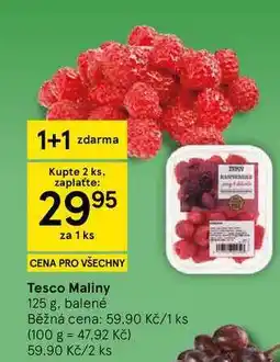 Tesco Tesco Maliny, 125 g, balené nabídka