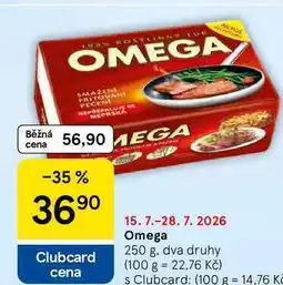 Tesco Omega, 250 g, dva druhy nabídka