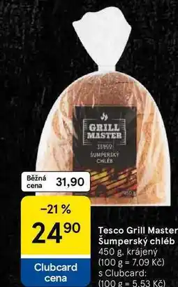 Tesco Tesco Grill Master Šumperský chléb, 450 g, krájený nabídka