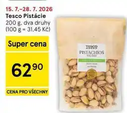 Tesco Tesco Pistácie, 200 g, dva druhy nabídka