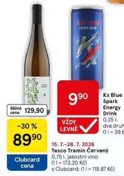 Tesco Tesco Tramín Červený, 0.75 l, jakostní víno nabídka
