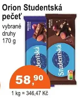 COOP DISKONT Orion Studentská pečeť nabídka