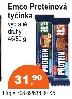 COOP DISKONT Emco Proteinová tyčinka nabídka