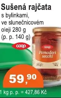 COOP DISKONT Sušená rajčata nabídka