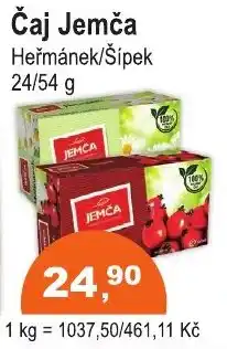 COOP DISKONT Čaj Jemča Heřmánek/Šípek nabídka