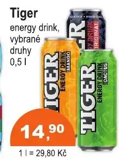 COOP DISKONT Tiger energy drink nabídka