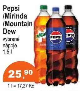 COOP DISKONT Pepsi /Mirinda /Mountain Dew nabídka