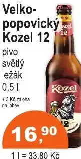COOP DISKONT Velkopopovický Kozel 12 nabídka