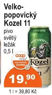 COOP DISKONT Velkopopovický Kozel 11 nabídka
