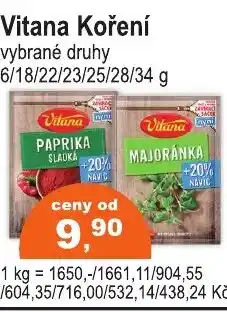 COOP DISKONT Vitana Koření nabídka