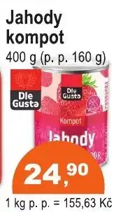 COOP DISKONT Jahody kompot nabídka
