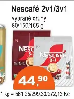 COOP DISKONT Nescafé 2v1/3v1 nabídka