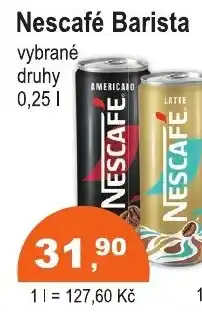 COOP DISKONT Nescafé Barista nabídka