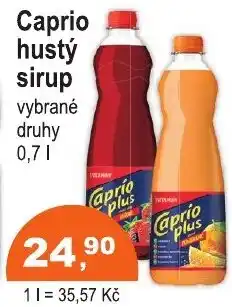 COOP DISKONT Caprio hustý sirup nabídka