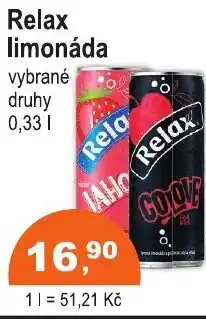 COOP DISKONT Relax limonáda nabídka
