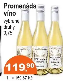 COOP DISKONT Promenáda víno nabídka