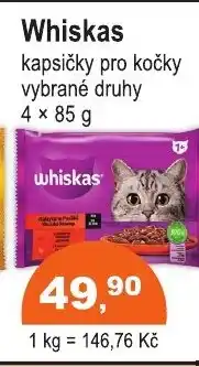 COOP DISKONT Whiskas kapsičky pro kočky nabídka
