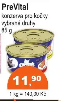 COOP DISKONT PreVital konzerva pro kočky nabídka