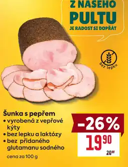 Billa Šunka s pepřem nabídka