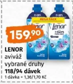 Terno LENOR aviváž vybrané druhy nabídka