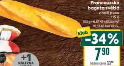 Billa Francouzská bageta světlá nabídka