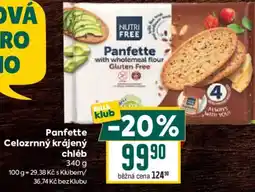 Billa Panfette Celozrnný krájený chléb nabídka
