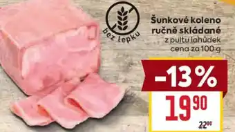 Billa Šunkové koleno ručně skládané nabídka