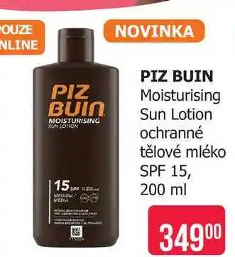 PIZ BUIN Moisturising Sun Lotion ochranné tělové mléko SPF 15