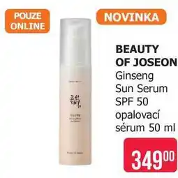 Teta BEAUTY OF JOSEON Ginseng Sun Serum SPF 50 opalovací sérum nabídka