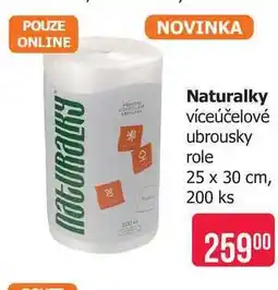 Teta Naturalky víceúčelové ubrousky role 25 x 30 cm, 200 ks nabídka