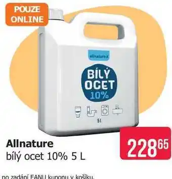 Teta Allnature bílý ocet 10% nabídka