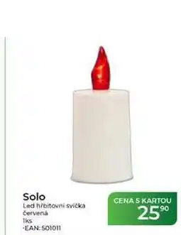 Tamda Foods Solo Led hřbibitovní svíčka červená 1ks nabídka