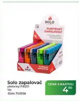 Tamda Foods Solo zapalovač plnitelný PIEZO 1ks nabídka