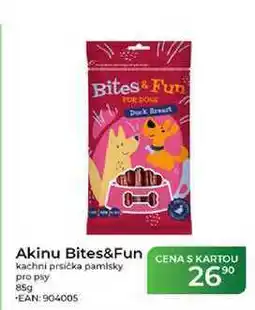 Tamda Foods Akinu Bites&Fun kachní prsíčka pamlsky pro psy nabídka