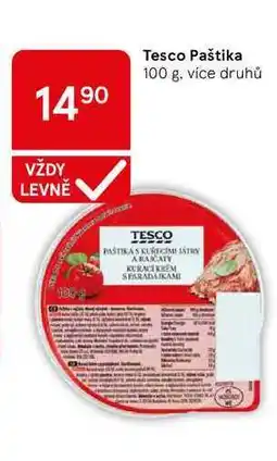 Tesco Tesco Paštika, 100 g, více druhů nabídka