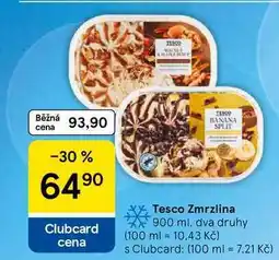 Tesco Tesco Zmrzlina, 900 ml, dva druhy nabídka