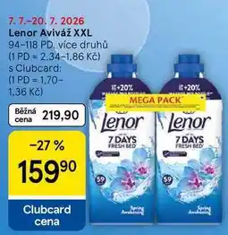 Tesco Lenor Aviváž XXL, 94-118 PD, více druhů nabídka