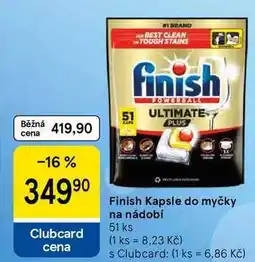 Tesco Finish Kapsle do myčky na nádobí, 51 ks nabídka