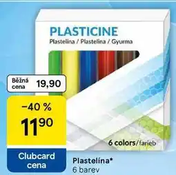 Tesco Plastelina, 6 barev nabídka