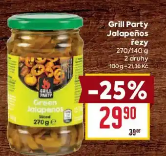 Billa Grill Party Jalapeños řezy nabídka