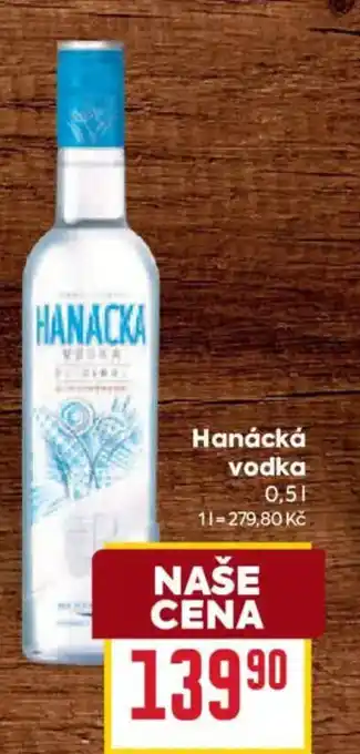 Billa Hanácká vodka nabídka